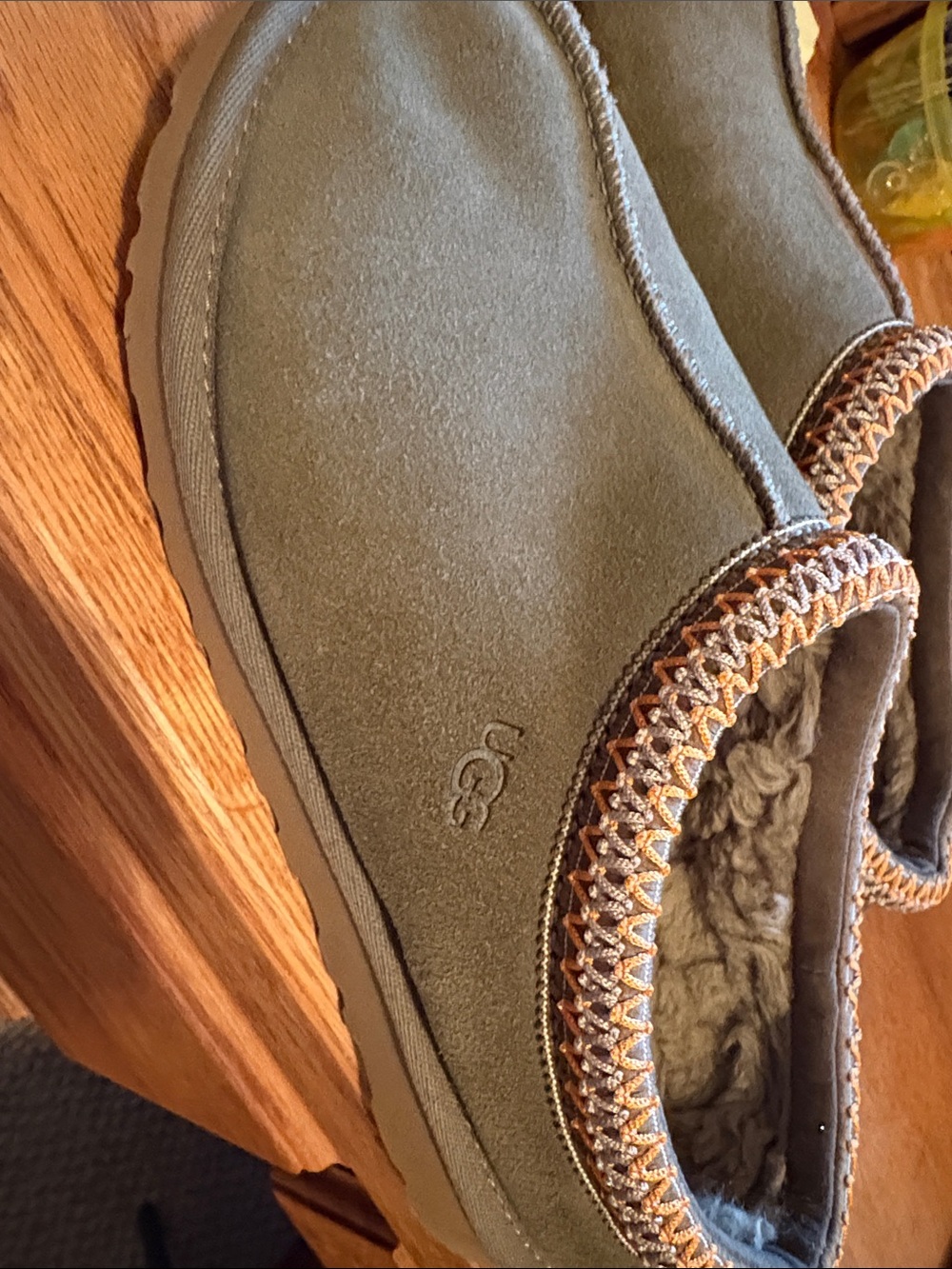 UGG Women's Olive Suede Slip-On Loafers , Please read description